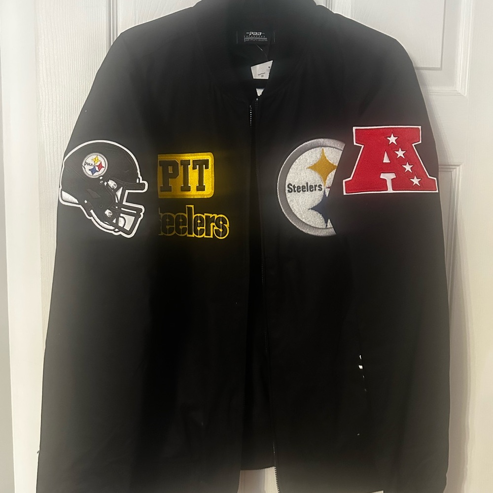 NFL Black and Yellow Pittsburgh Steelers Bomber Jacket